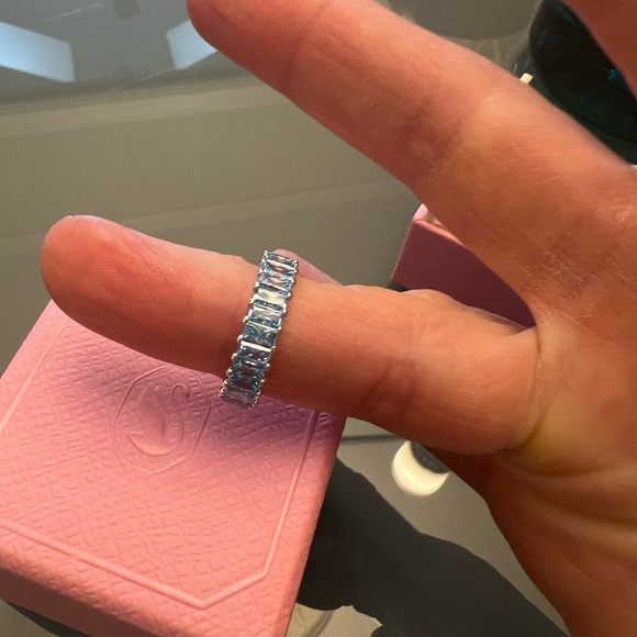 Swarovski Matrix Ring, blue - Picture 6 of 6